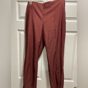 Rust colored straight leg pants in excellent condition